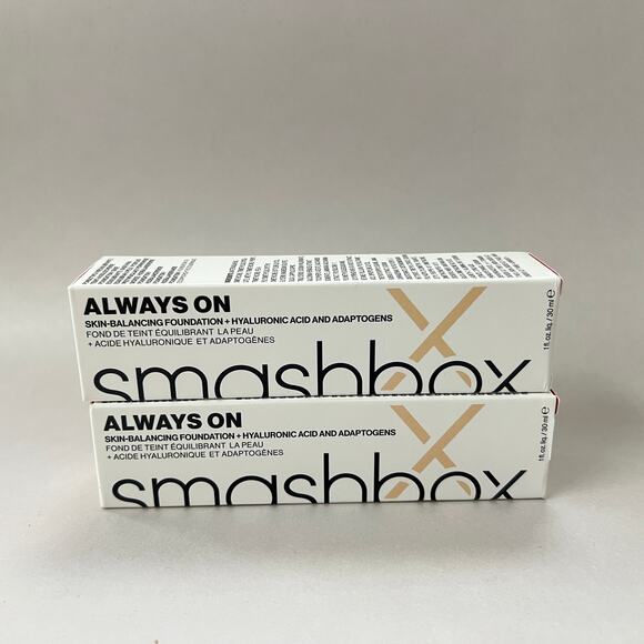 Smashbox Always On Skin Balancing Foundation 1 fl oz F20-N x 2 - Picture 2 of 4